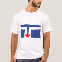 Herren T-shirt med Torontos flagga, Kanada