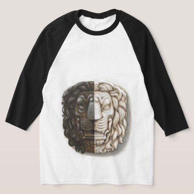 Herren T-Shirt mit Löwe (Laydown)