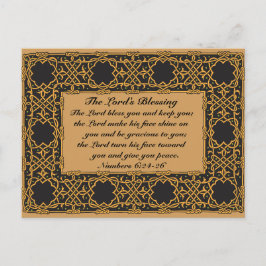 Herren välsigne dig, Fjärde Moseboken 6:24, keltis Vykort