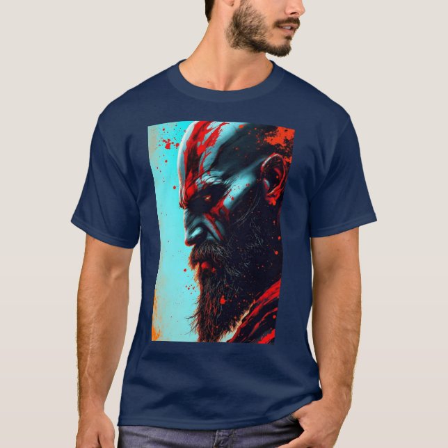 Herren vid krig-kratos t-shirt (Framsida)