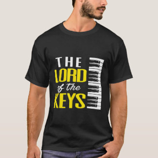 Herren vid Nycklar Funny Piano T Shirt