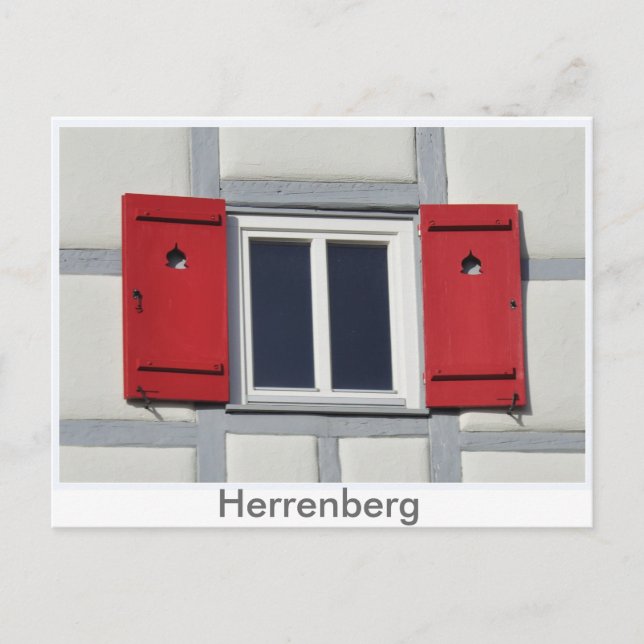 Herrenberger Fensterladen Vykort (Framsida)