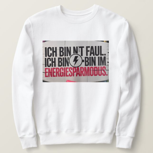 Herrenpullover – Lustiger Spruch Lång Ärmad Tröja (Design framsida)