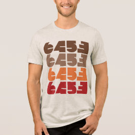 Herrens 6453 Block Grafisk T-shirt
