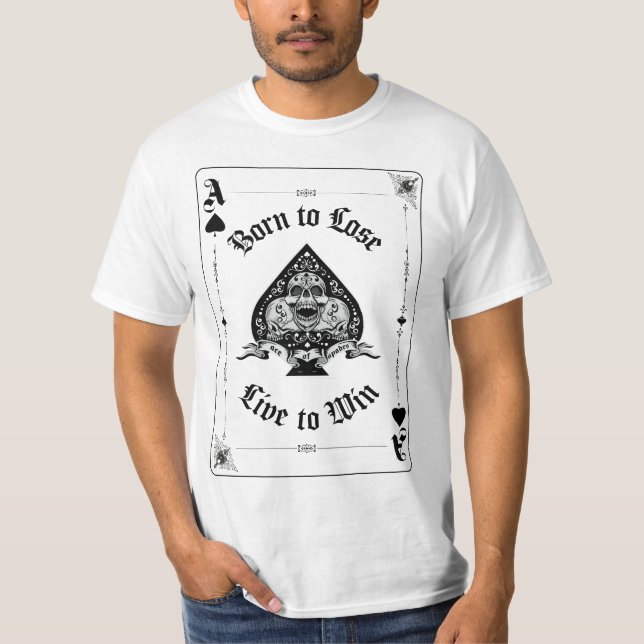Herrens Ace of Spades skjorta T Shirt (Framsida)