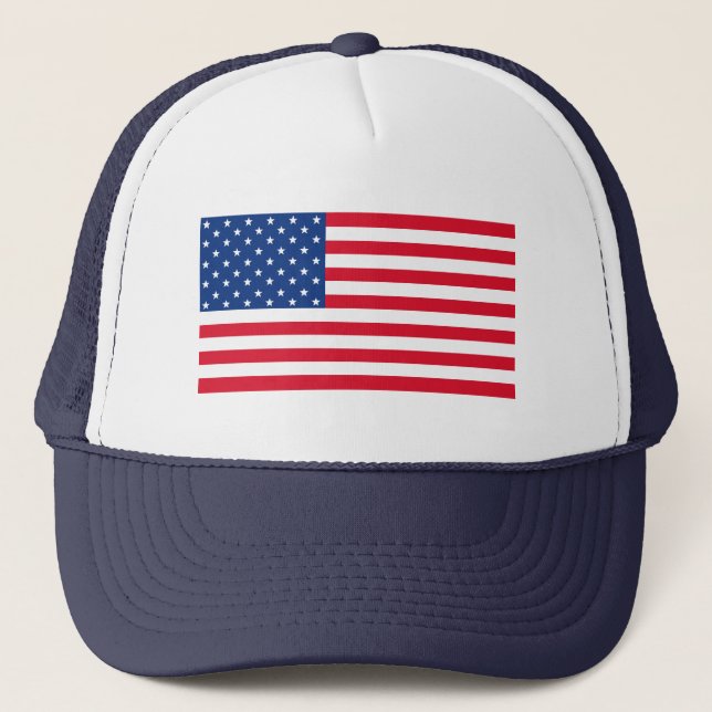 Herrens amerikanska flagghatt present keps (Framsida)