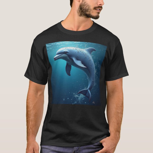 Herrens Basic Mörk T-Shirt (Framsida)