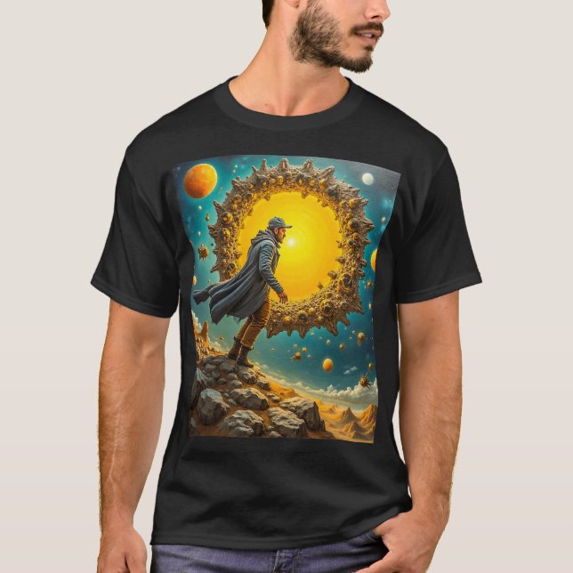 Herrens Basic Mörk T-Shirt (Framsida)