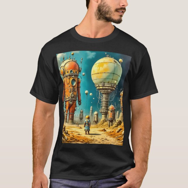 Herrens Basic Mörk T-Shirt (Framsida)