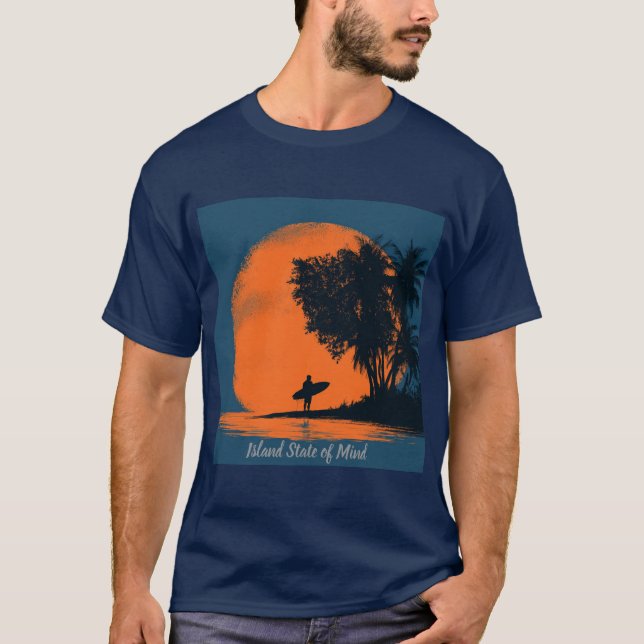 Herrens Basic Mörk T-Shirt  (Framsida)