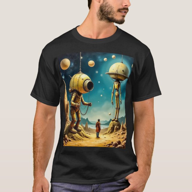 Herrens Basic Mörk T-Shirt (Framsida)