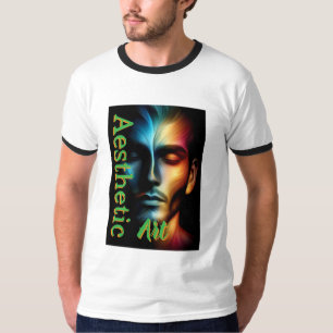 Herrens Basic Ringert-shirt T Shirt