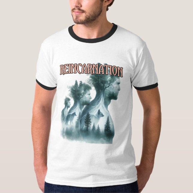 Herrens Basic Ringräck T-Shirt (Framsida)