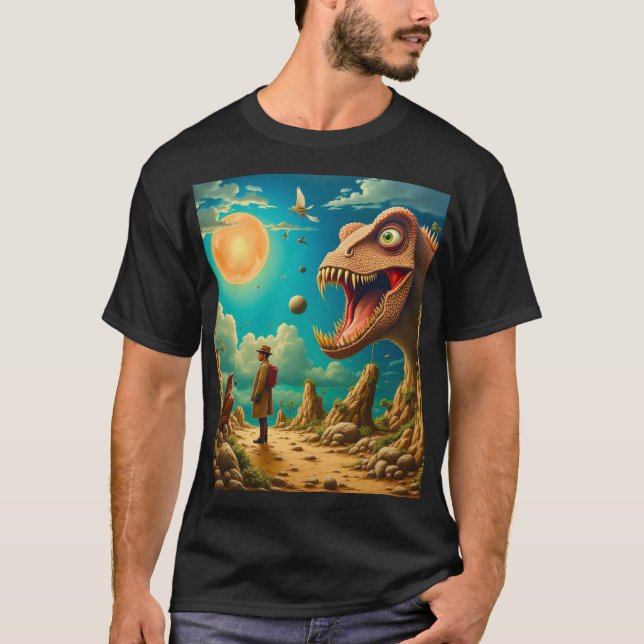 Herrens Basic Svart T-Shirt (Framsida)