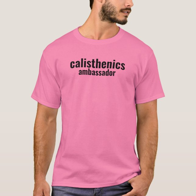 Herrens Basic T-Shirt | Calisthenics Ambassador (Framsida)