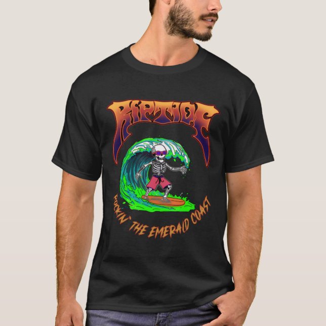 Herrens Basic T-Shirt RIPTIDE Surfer Logo (Framsida)