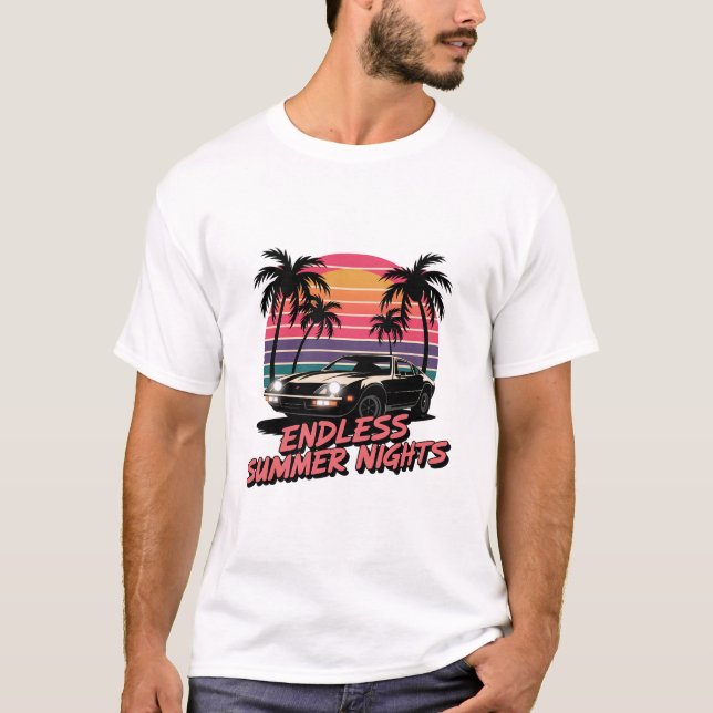 Herrens Basic T-Shirt Sommarvibe (Framsida)