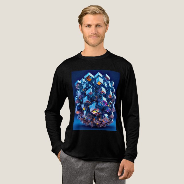 Herrens Basic Tri-Blend T-Shirt (Hel framsida)