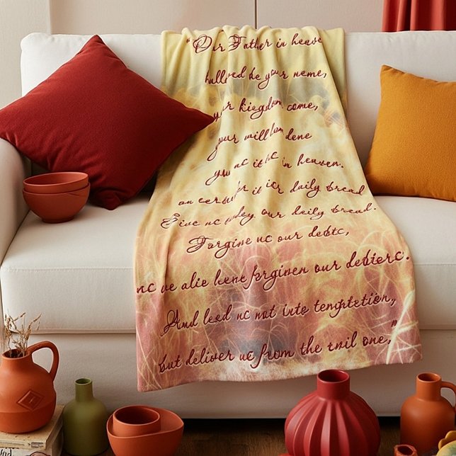 Herrens bön fleecefilt (Skapare uppladdad)