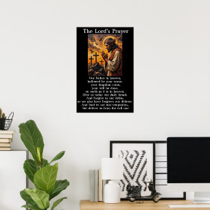 Herrens bön Gethsemane Andaktsbön Konstverk Poster