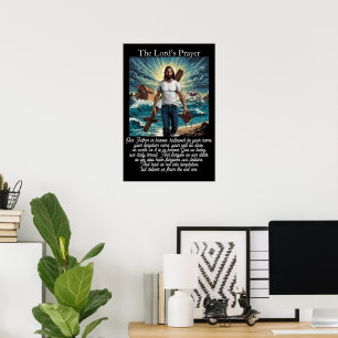 Herrens Bön Strandlinje Tro Guardian Poster