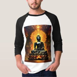 Herrens Buddha-logotyp T-shirt Fred & Meditation