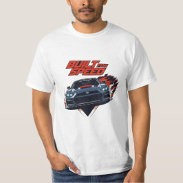Herrens Byggd för hastighet sportbil racing t-shir T Shirt