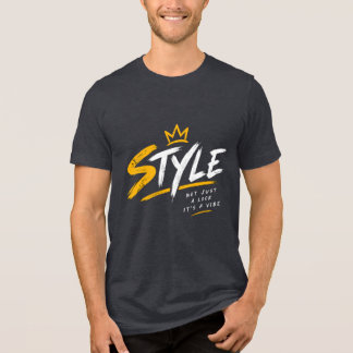 Herrens Crown Grafisk Stil Typografi Svart T-Shirt