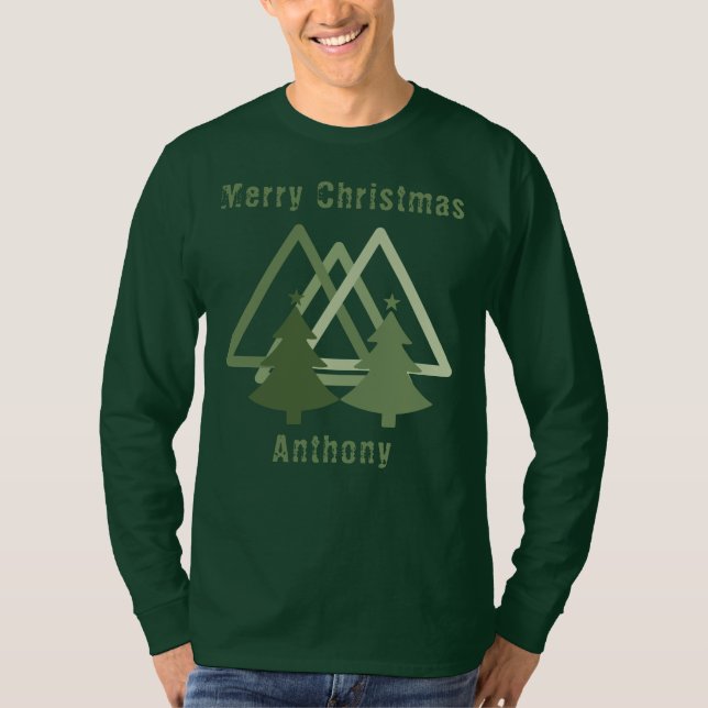 Herrens Glad jul T-Shirt (Framsida)