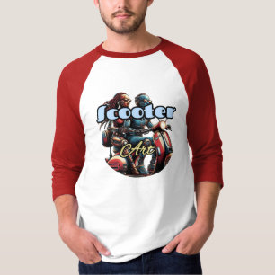 Herrens grundläggande 3/4-ärmad raglan t-shirt