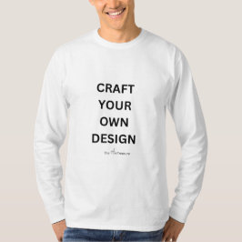 Herrens Grundläggande Helärmad T-Shirt - Designa S