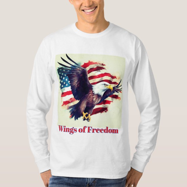 Herrens grundläggande långärmad T-shirt  (Framsida)