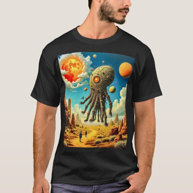 Herrens grundläggande mörka t-shirt (Framsida)