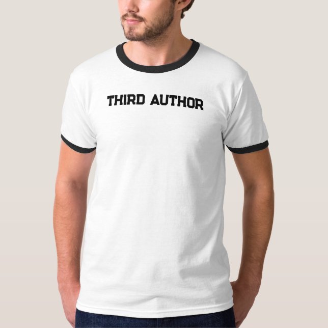 Herrens grundläggande ringtröja t shirt (Framsida)
