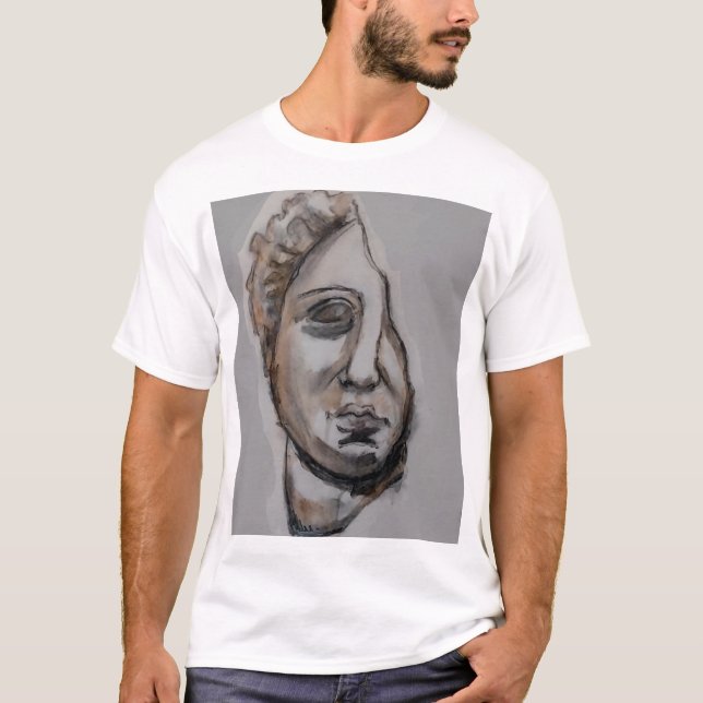 Herrens grundläggande T-shirt (Framsida)