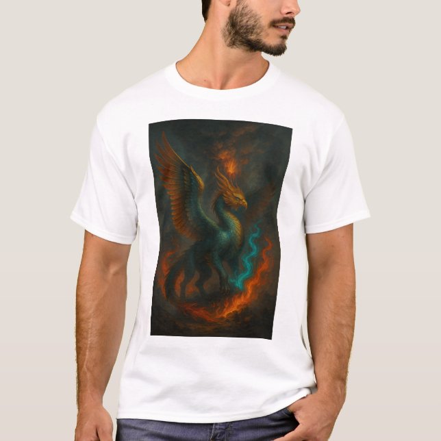 Herrens grundläggande T-shirt (Framsida)