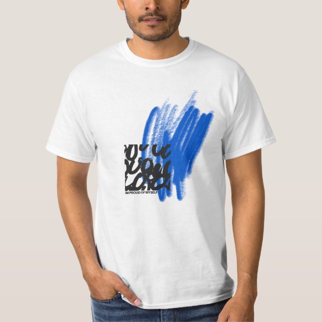 Herrens grundläggande T-shirt (Framsida)