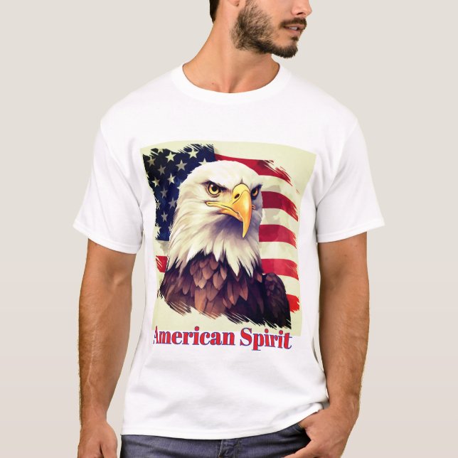 Herrens grundläggande T-shirt  (Framsida)