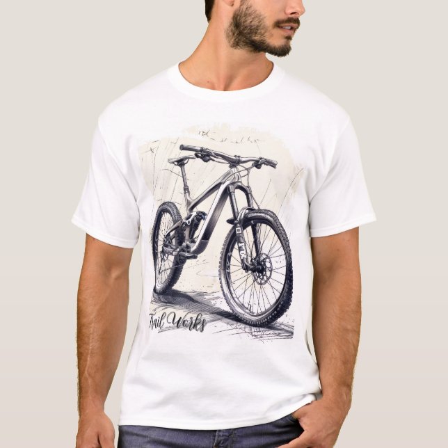 Herrens grundläggande T-shirt  (Framsida)