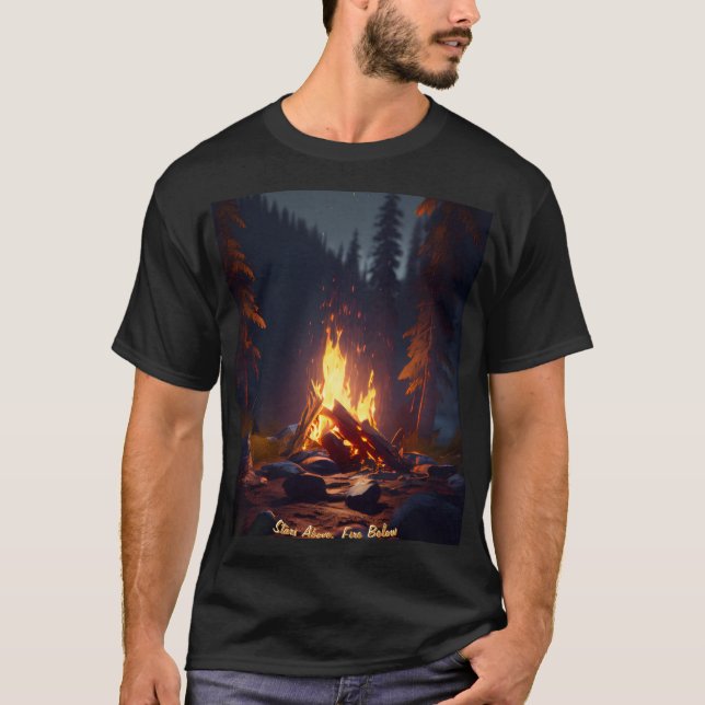 Herrens grundläggande T-shirt  (Framsida)