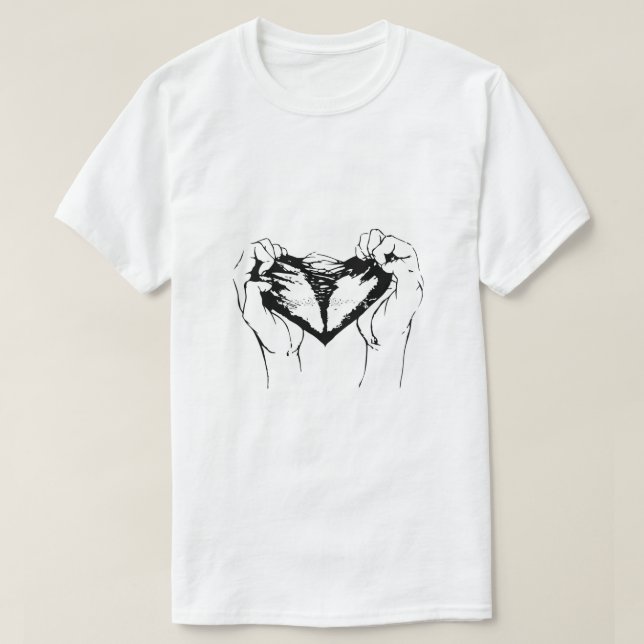 Herrens grundläggande T-shirt (Design framsida)