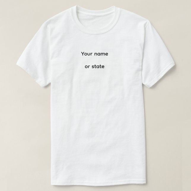 Herrens grundläggande T-shirt (Design framsida)