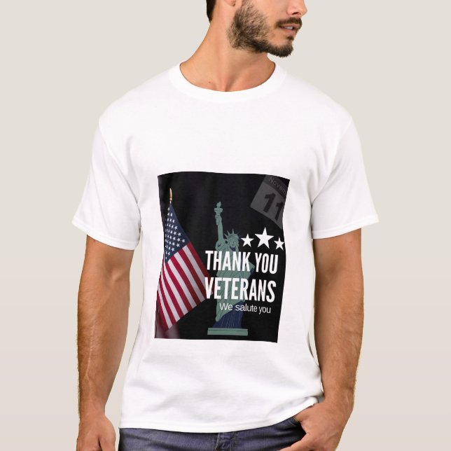 Herrens grundläggande T-shirt (Framsida)