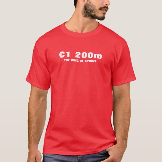 Herrens grundläggande T-shirt | 200 meter (Framsida)