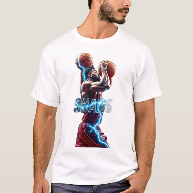 Herrens grundläggande T-shirt BASKET (Framsida)