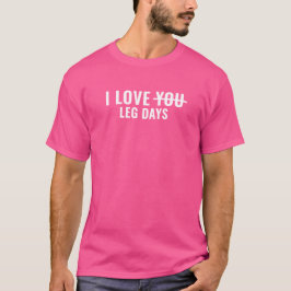 Herrens Grundläggande T-Shirt | Jag älskar ben dag