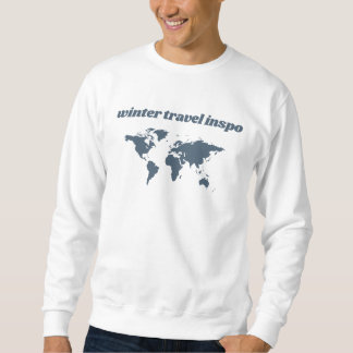Herrens grundläggande T-shirt vinterreseinspiratio Lång Ärmad Tröja