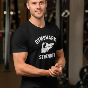 Herrens gymträning Bodybuilding Styrka Haj T Shirt