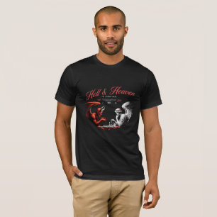 Herrens Helvetes- och Himmelsdualitet T-Shirt - Go