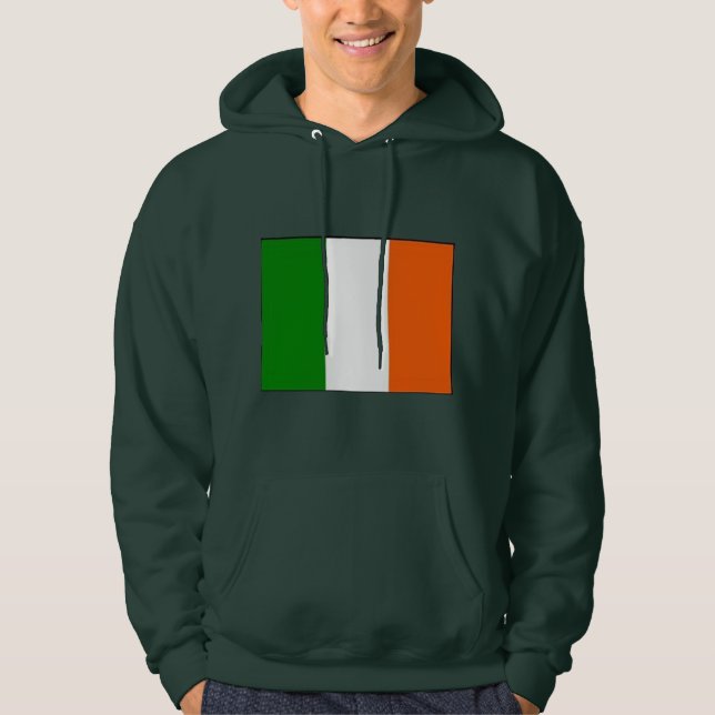 Herrens irländska hoodie-sweatshirt hoodie (Framsida)